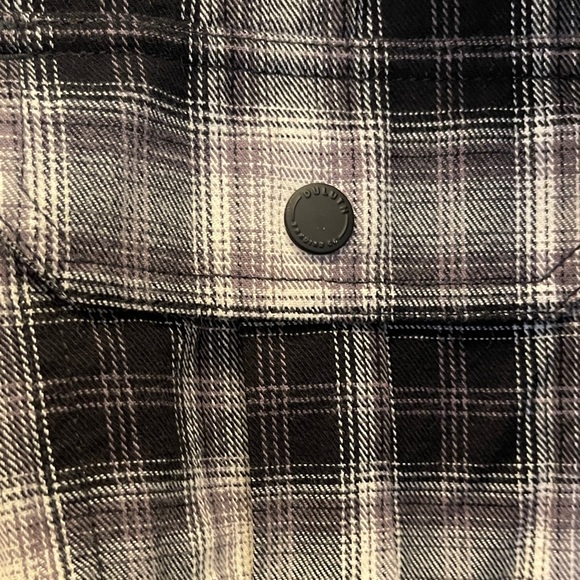 Duluth Trading Co Black and White Plaid Fleece Lined Utility Jacket - Picture 4 of 10